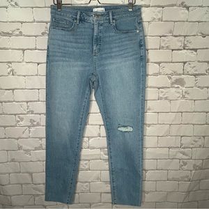 Loft Curvy Skinny Light Wash Jeans Size 30 (size 10)